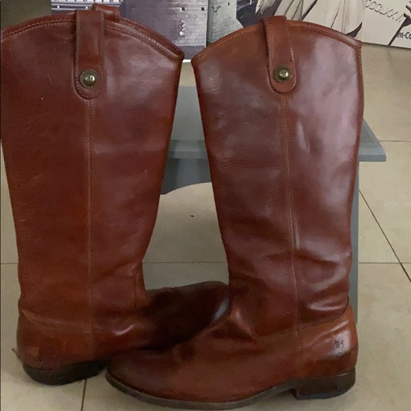 Frye Shoes - Frye leather Boots , Cognac color , 9B